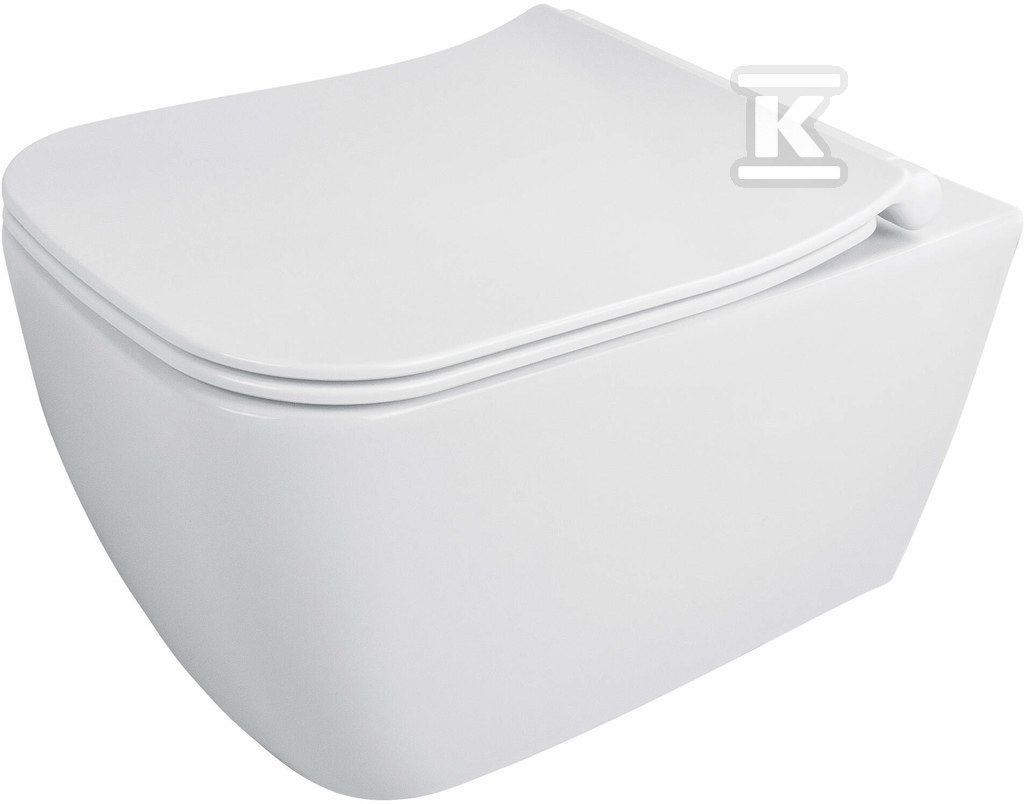 Унітаз з кришкою без обідка Hiacynt - CDYD6ZPW